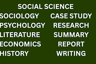 do articles on social sciences, sociology, and politics