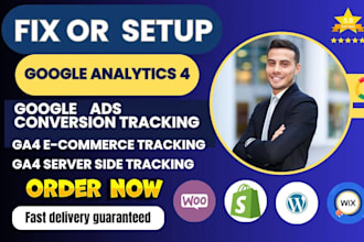 setup google analytic  ga 4 facebook pixel