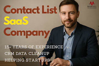 build a target contact list for b2b saas company