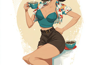 draw a pin up girl and pin up girl