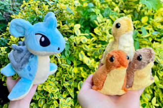 turn your image into a physical plush, keychain, squishmallows, plush pattern