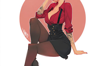 create a pin up girl and pin up girl