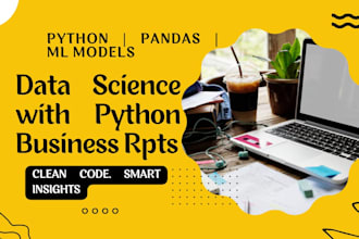 perform data science projects in python pandas, numpy, and skit learn
