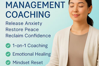 help you manage stress and anxiety through personalized coaching