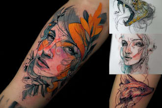 create a unique and custom tattoo design