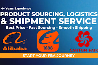 do product sourcing, amazon fba shipment plan, and logistics for ebay walmart