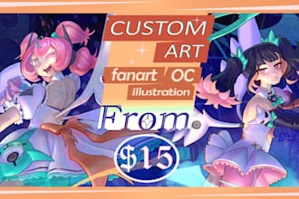 draw stylized fanart or splash art illustration