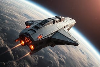 draw high quality spaceship concept