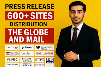 do press release distribution and press release writing on 600 plus sites