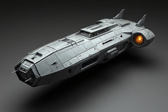 model hard surface scifi vehicles, spaceships