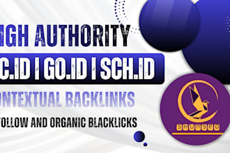 build high authority ac id go id sch id contextual backlinks