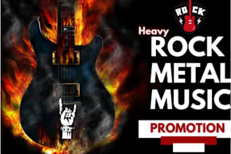 heavy rock metal music promotion, rock playlist promotion, metal curators