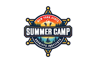 design unique sheriffs institute summer camp logo