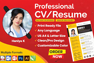 create professional cv design, resume design, expert cv maker