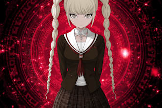 create your original danganronpa oc with full body anime art