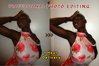 do photo retouching, editing portraits and glam shots professionally