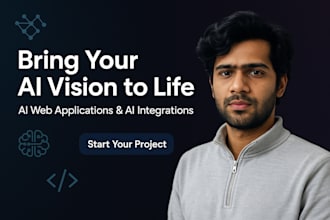 build ai web app, custom full stack ai app, ai integrations