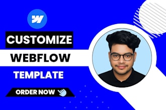 customize your webflow template, update, edit, and fix your webflow website
