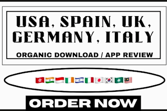 mobile app promotion, USA,UK,spain, app user engagement, app rating review, game