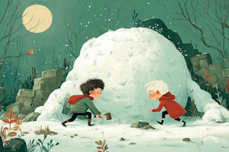 create delightful children book illustrations with rich detail and warmth