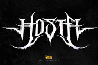 design a logo for metal bands, rock, death metal, grindcore, deathcore