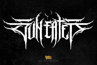 create death metal, black metal, slam, and brutal logo