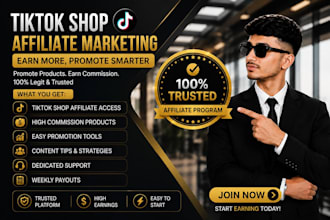 setup tiktok shop, manage tiktok shop and tiktok shop affiliate marketing