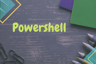 write you a script on powershell to optimize your work