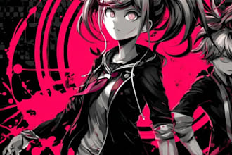 draw your danganronpa oc with custom outfit and personality