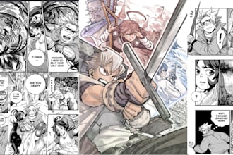 draw anime manga comicbook art illustration comic panel storyboard graphic novel