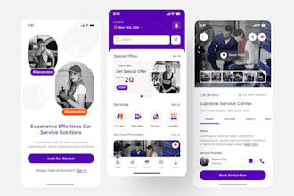 develop car repairing app, car service app, auto parts and accessories apps