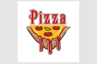 design a modern custom logo for your pizza restaurant or food brand
