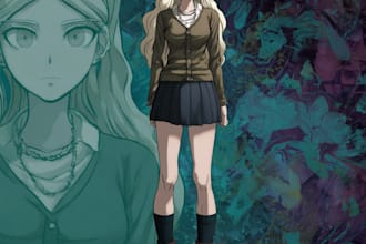 design anime characters that belong in the danganronpa world