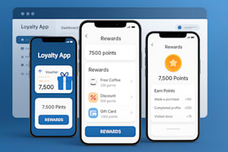build loyalty CRM app gamified reward app discount app
