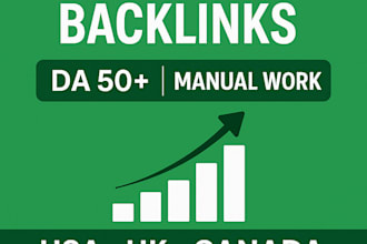 create high authority backlinks from USA, UK, canada