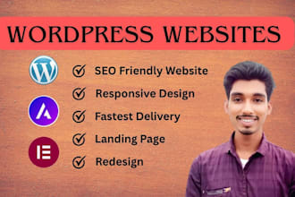 design,redesign and create responsive wordpress website using elementor