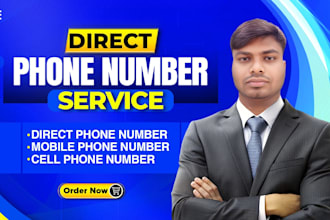 provide b2b leads with direct number, cell phone number