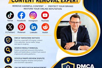 remove mugshots,  negative links, false bad articals from google only fans