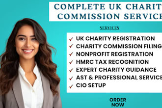 register your UK charity with the charity commission, cio