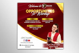 do book launch or book signing flyer or church flyer