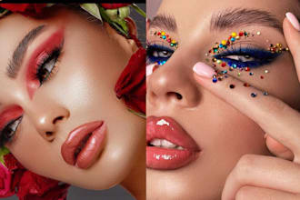 do high end skin beauty headshot photo retouching