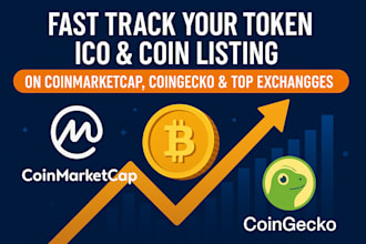 fast track token ico coin listing on coinmarketcap coingecko top crypto exchange
