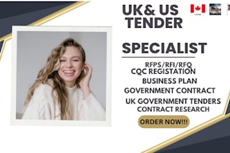 uk  US tender specialist rfps business plan government contracts  more