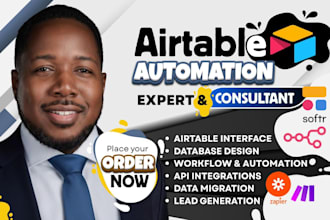 setup airtable database, airtable automation, airtable crm, softr webapp expert