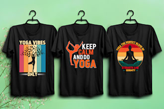 do creative trendy cross fit tees , fitness, yoga tees, gym tshirt design