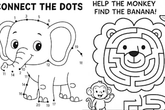 do amazing kids workbook dot to dot, maze puzzle crossword puzzle tracing  sheet