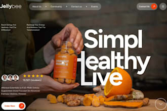build squarespace herbal store wellness tea detox drops organic products website