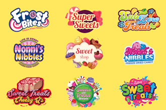 do candy bakery sweets chocolate ice cream dessert food logo