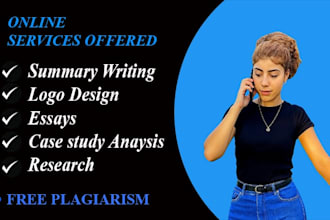 do urgent research and summary, paper, essay and reports