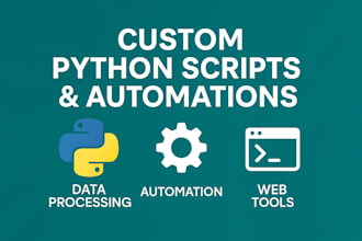 create custom python scripts, tools for your project